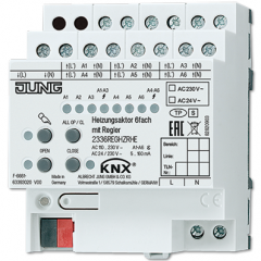JUNG представляет шестиканальный актуатор отопления для системы KNX