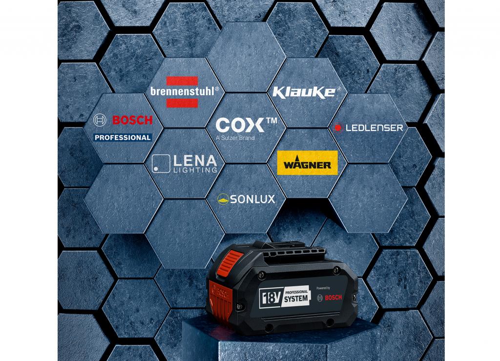 Превосходное решение для профессионального пользователя: Bosch открывает свою 18V профессиональную аккумуляторную платформу другим профессиональным брендам