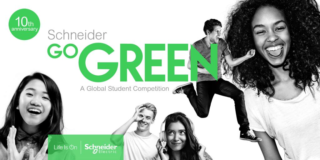 Компания Schneider Electric объявила  о старте международного конкурса  для студентов Go green 2020