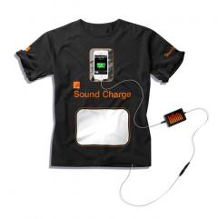 Orange Sound Charge - футболка с подзарядкой мобильного телефона