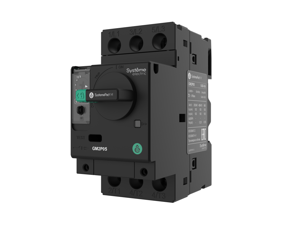 «Систэм Электрик» представляет новую линейку автоматических выключателей для защиты двигателя SystemePact GM2